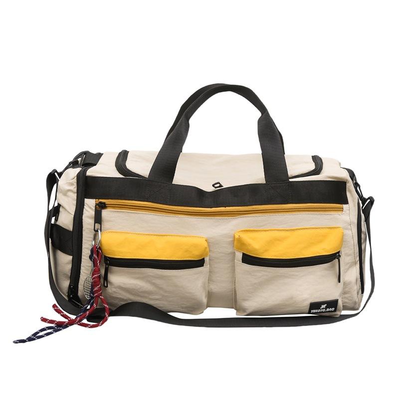 Dry and Wet Separation Outdoor Sports and Fitness Bag, Large Capacity, Stylish and Trendy Travel Bag, Nylon Casual Crossbody Carry-on Bag