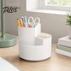 360 Degree Rotating Pen Holder, Large Capacity Multi-compartment Pen Holder, Desktop Organizer for Office School Home Storage