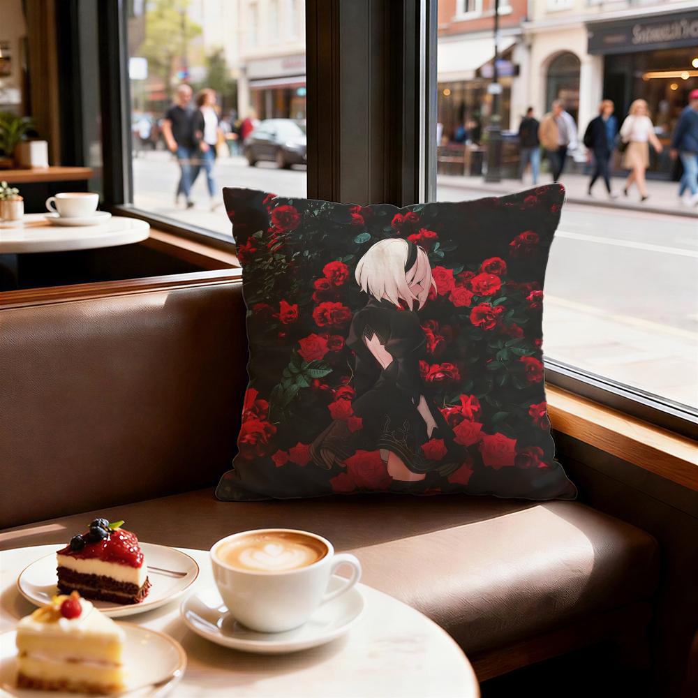 Game Nier Automata Cushion Cover Decorative Cushions Covers Cover Sofa x Pillow Piece x x Pillowcase