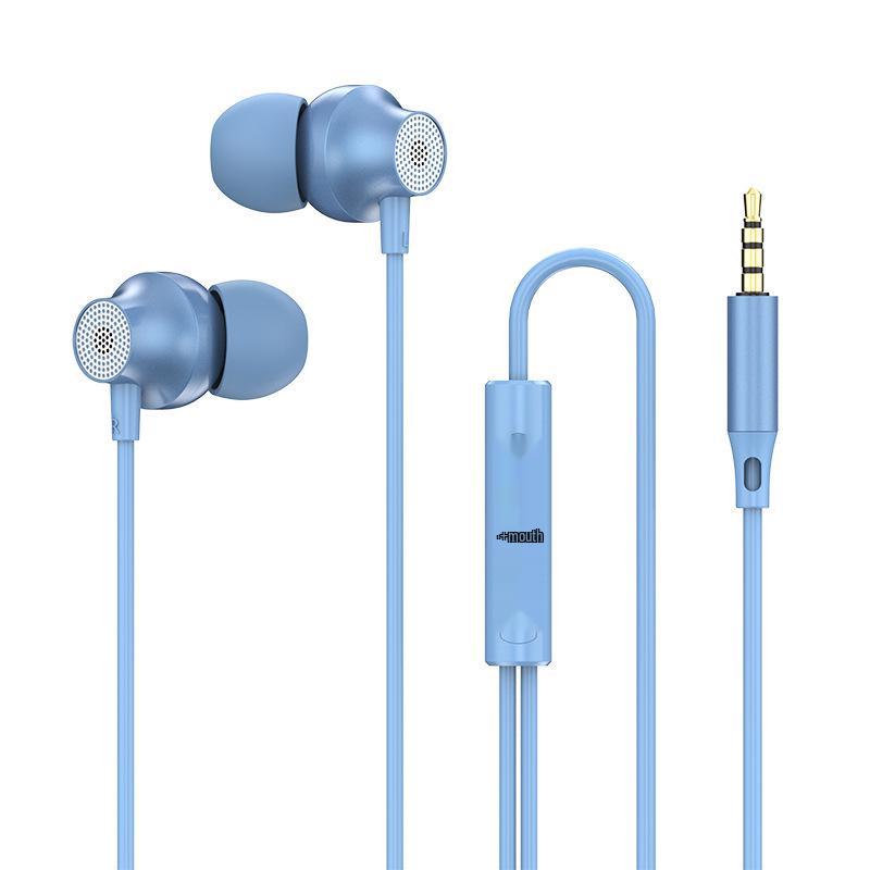 Wired Metal In-Ear Earphones with 3.5mm and Type-C Ports - Heavy Bass and Mobile Control