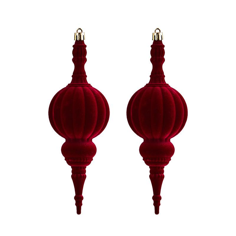 New Christmas Decoration Plush Ball Wine Cone-shaped Hanging Piece for Christmas Tree Decoration To Enhance Festive Atmosphere Hanging Ornament