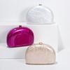 Women'S Semicircular Pressing Acrylic Dinner Bag One Shoulder Oblique Cross Wedding Banquet Clutch Bag