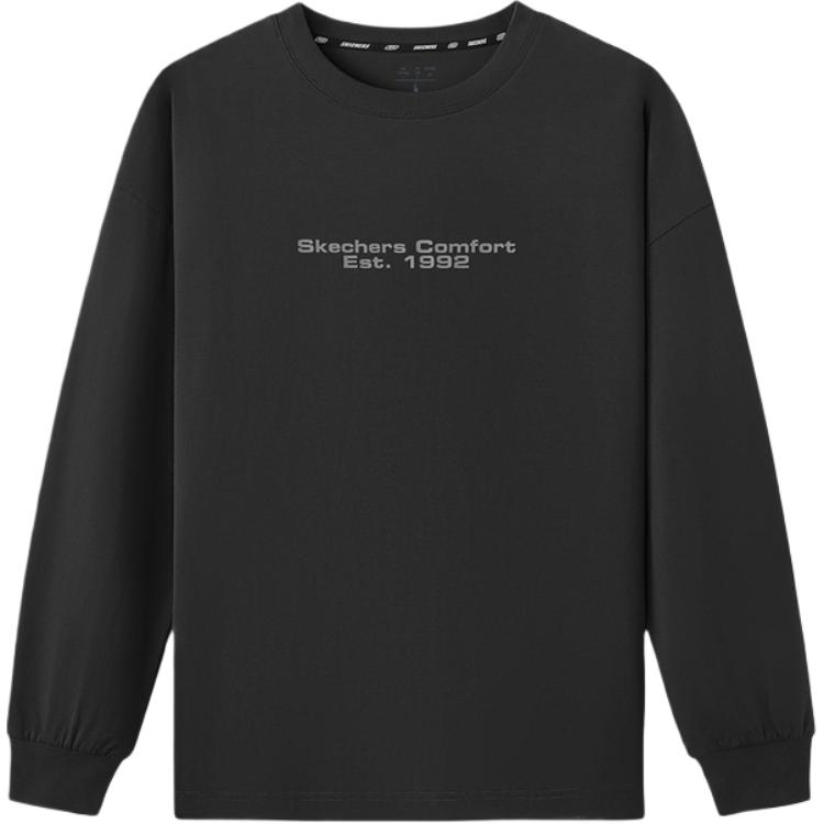 Skechers Fashionable Versatile Soft Skin-Friendly Long Sleeve T-Shirt Men Tops L325M080-0018 XXL