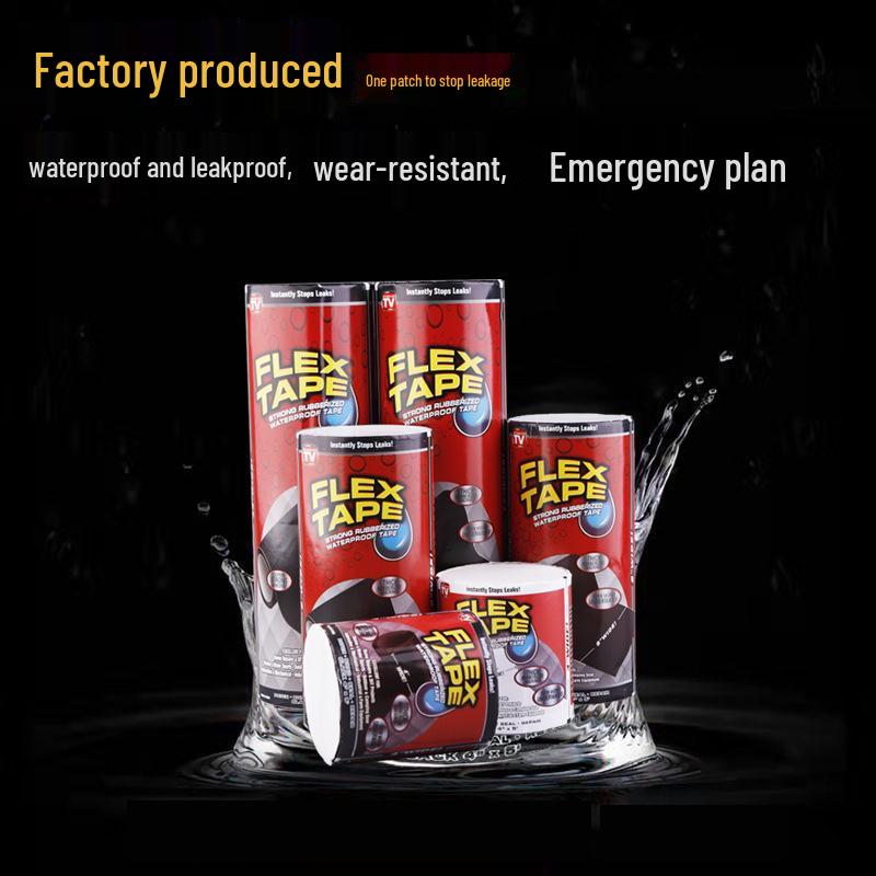 

JIMATOR Водонепроникна ремонтна стрічка для зупинки протікання для тріщин ПВХ-труб та відер