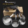 10-Piece Stainless Steel Measuring Cup & Spoon Set with Silicone Baking Tools