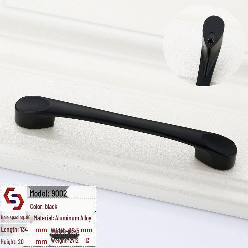 Mâner Sertar și Dulap Stil American Negru