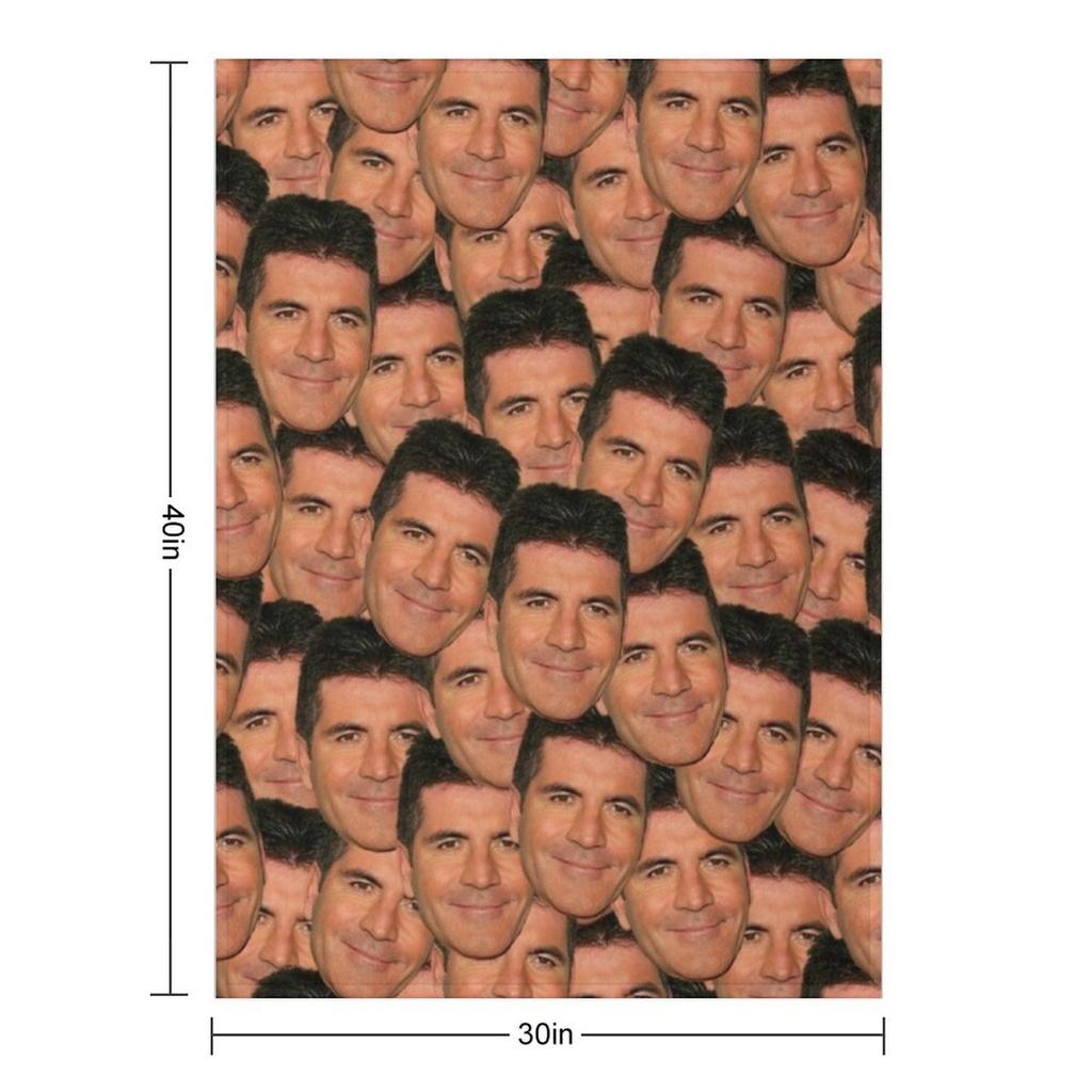 Simon cowell Throw Blanket Cute Plaid Sofa Throw for winter Luxury Thicken Blankets