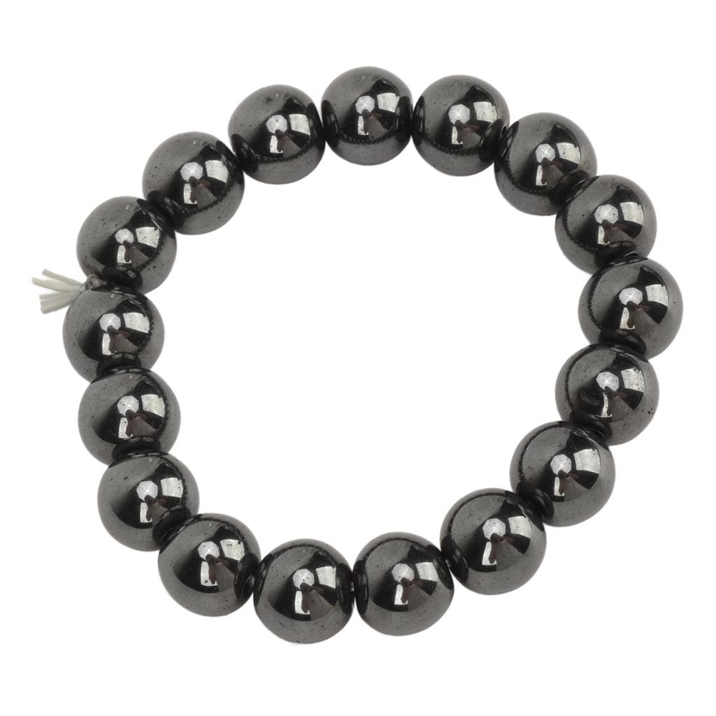 Terahertz Stone Bracelet Terahertz Beads Power Energy Stone Bracelet for Women Men