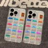 2026 Black Letter Calendar for iPhone17promax Space Phone Case Apple 16 Transparent 15/14 Fine Hole