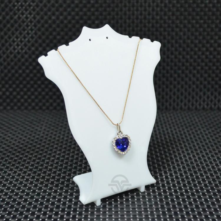 Acrylic Mini Necklace Display Mannequin Pendant Model Jewelry Holder Necklace Showing Stand Rack Earring Showcase