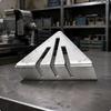Escuadra de inglete triangular Marcas grabadas Escuadra de inglete Regla triangular Herramienta manual de alta resistencia Escala fácil de leer para metalúrgicos