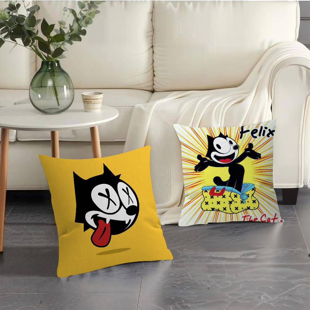 Movie F-Felix Classic The Cat Cushion Cover Pillowcase Upholstery Sofa Throw Pillow Home Decor Pillowcas