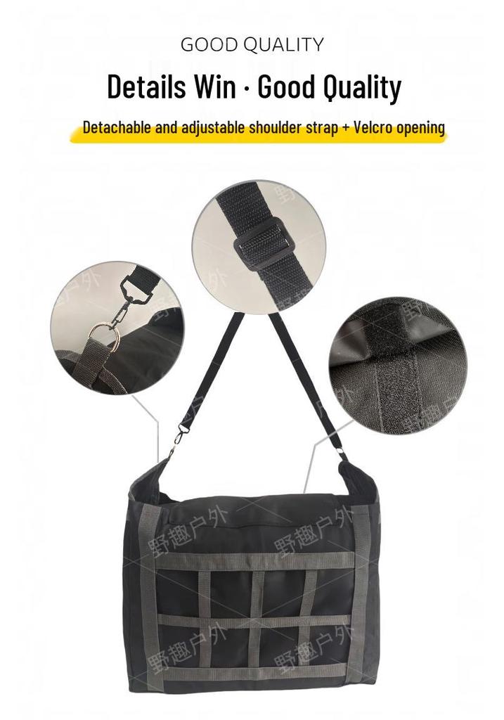Cross-Border Horse Hay Storage Bag - Wear-Resistant Oxford Cloth Dry Grass Bag for Pets