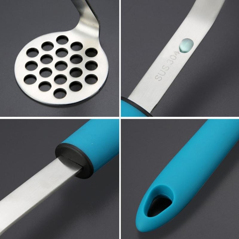 Mini-Pürierpresse aus Edelstahl Schlammwerkzeug zum einfachen Pürieren von Avocados, Kartoffeln, Karotten und mehr in der Küche