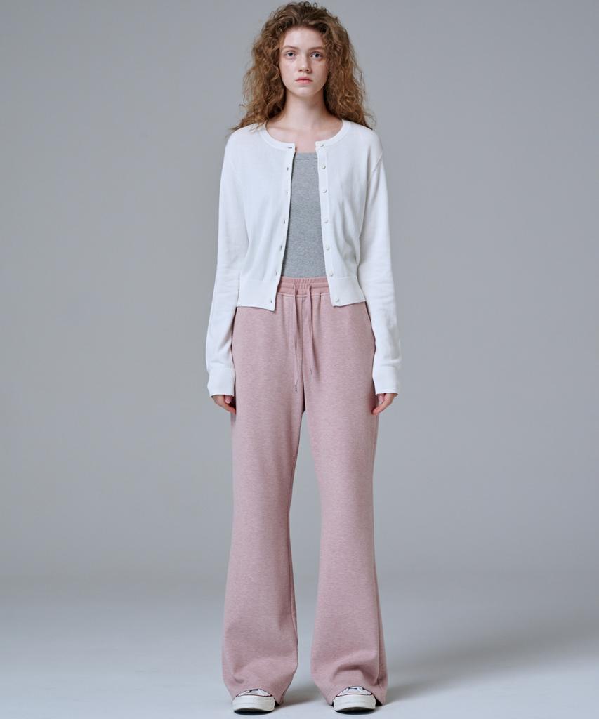 Marop 2303 Knit Corduroy Flare Pants (Pink)