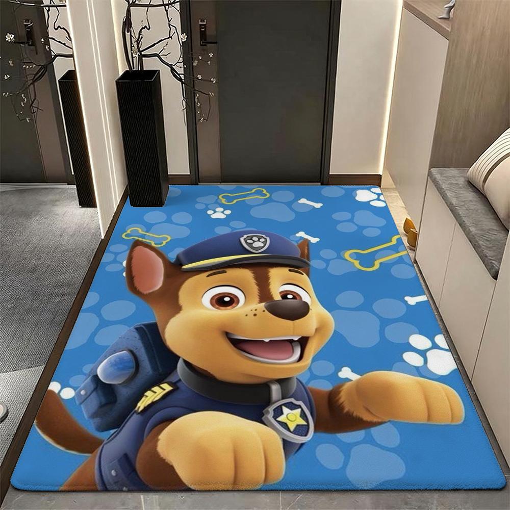 Happy Paw Patrol Pups Theme Rug Thick Nonslip Carpet For Hallway Balcony Study Home Decor Christmas Gift