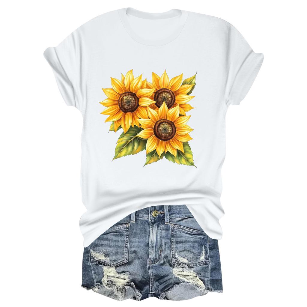 Child Casual Daily Round Neck Printed Short Sleeved T-shirt Letter Top