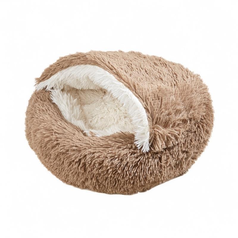Cat Nest Autumn and Winter Shell Nest Warm Pet Kitten Mat Thickened Four Seasons Universal Dog Kennel Winter Supplies Cat Bed