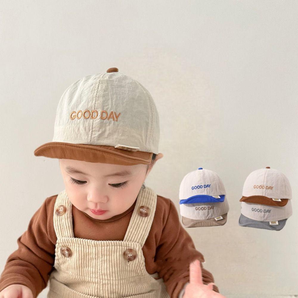 Summer Letter Baseball Cap Soft Children Visors Cap Korean Baby Peaked Hat Toddler