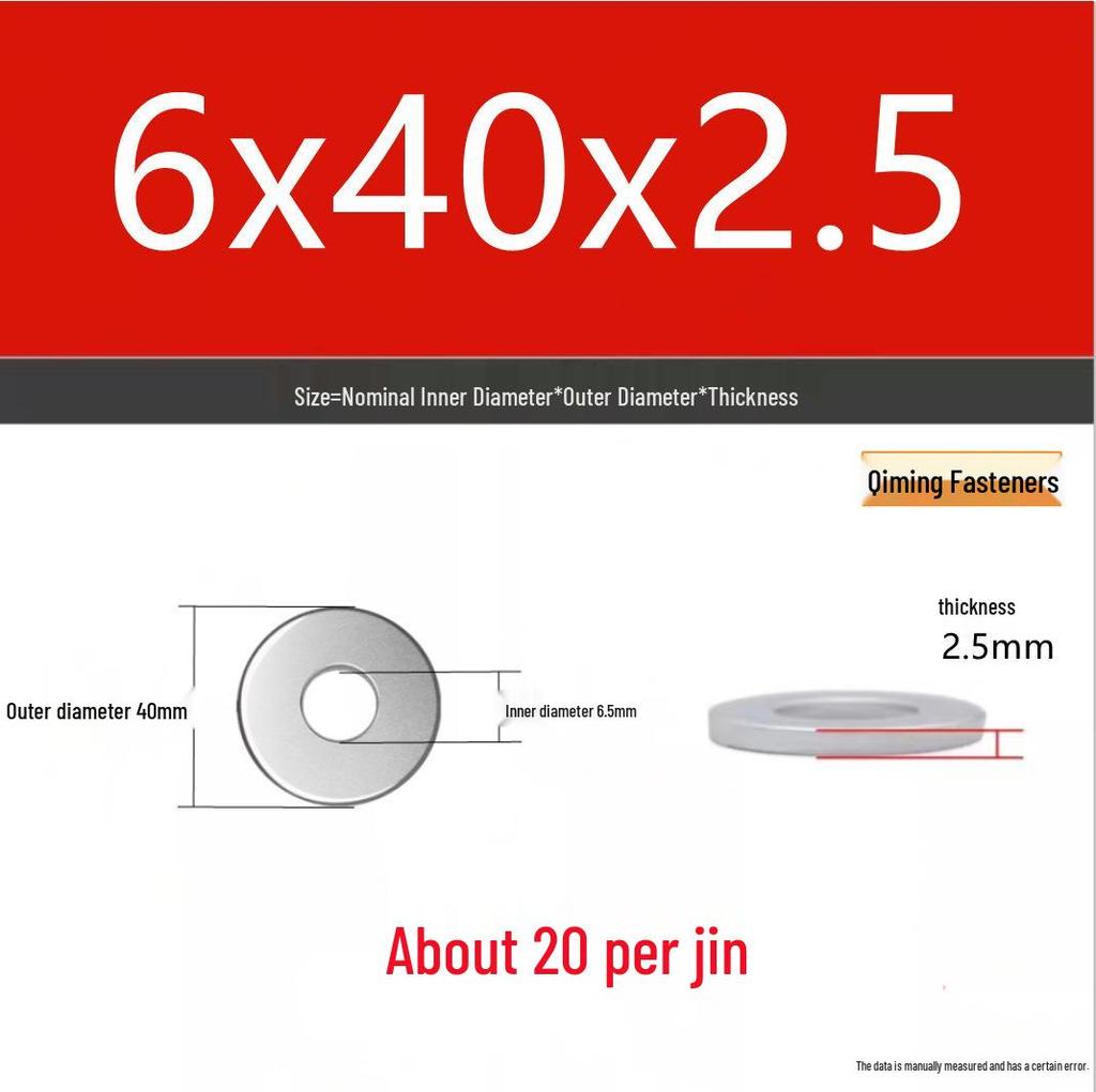 4.8 Grade Galvanized Iron Flat Washer M3-M40 Oversized Metal Screw Gasket Washer