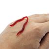 50 Stück Rote Würmer Angelköder Künstlicher Weicher Angelköder 1,4 Zoll(3,5 cm)