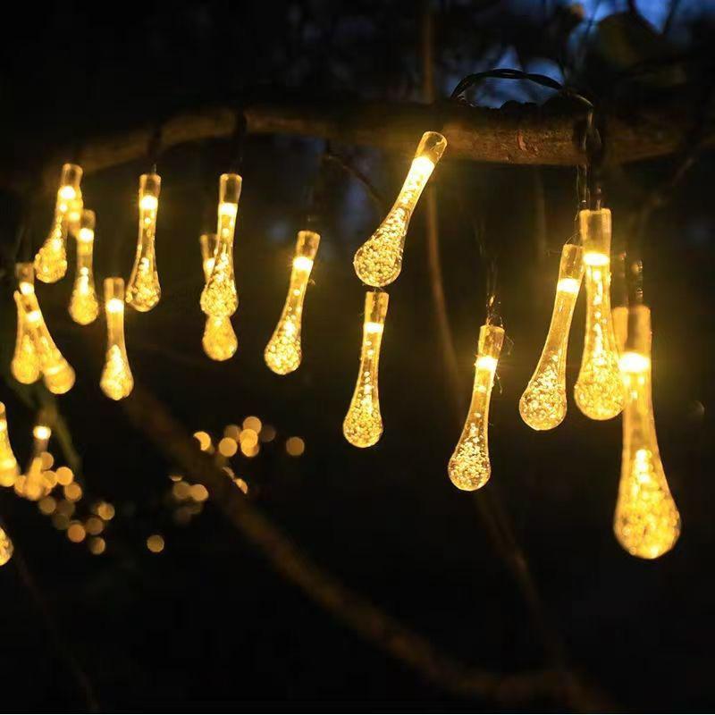 LED Solar Bubble Ball String Lights for Outdoor Ambiance