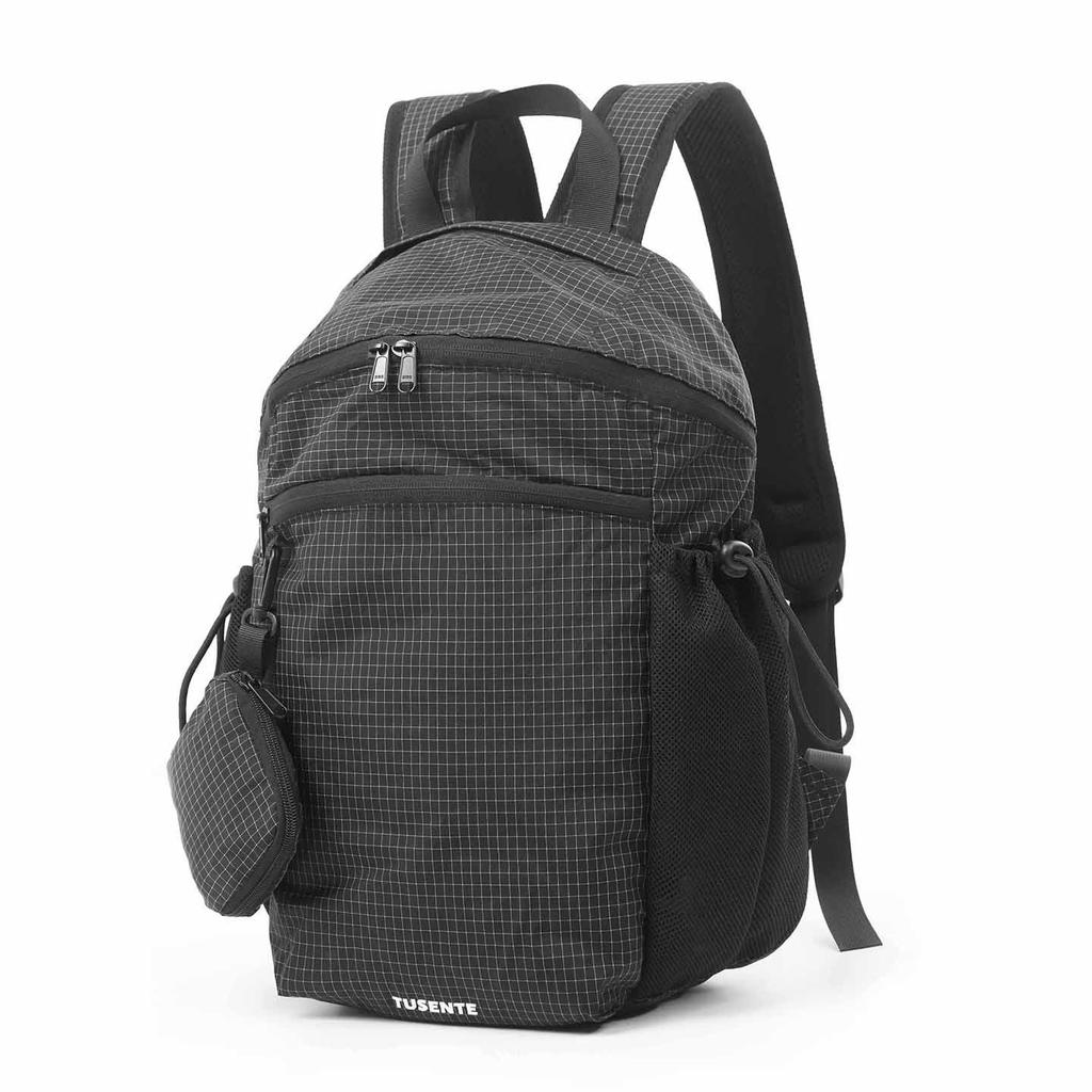 Schoolbag fashionable new lightweight folding backpack casual large-capacity schoolbag scratch-resistant and wear-resistant outdoor portable folding