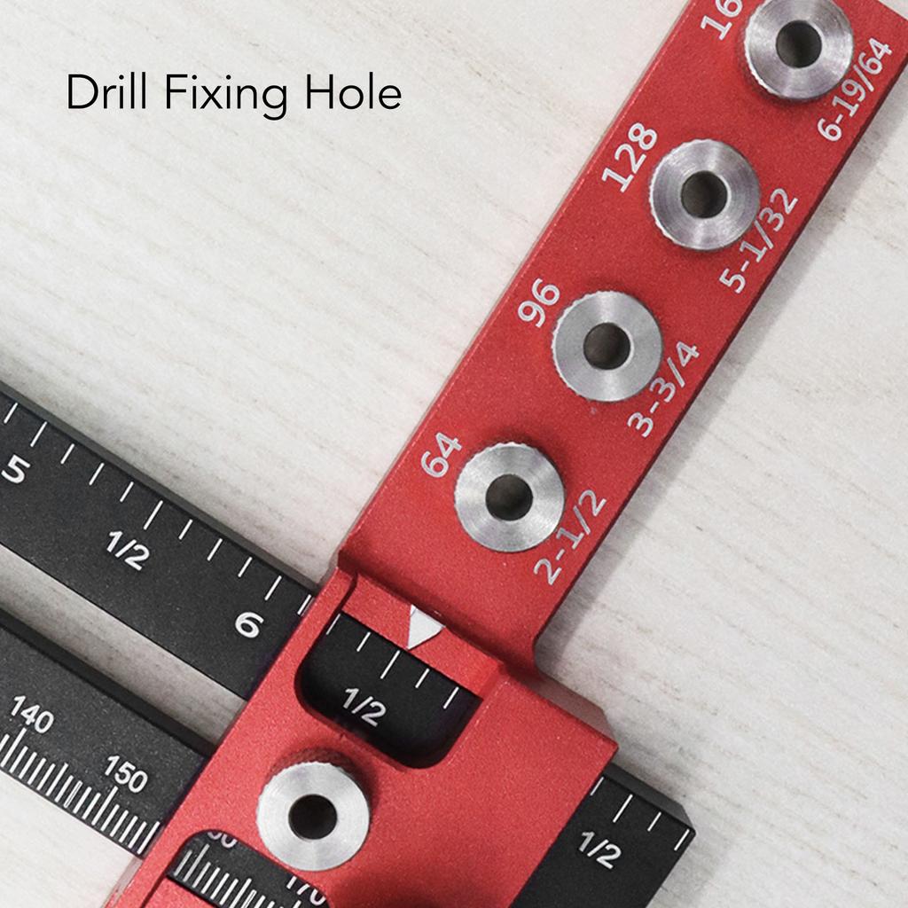 Handle Punch Locator Portable Knob Screws Punch Locator Accurate Positioning Aluminum Alloy for Woodworking for Cabinet