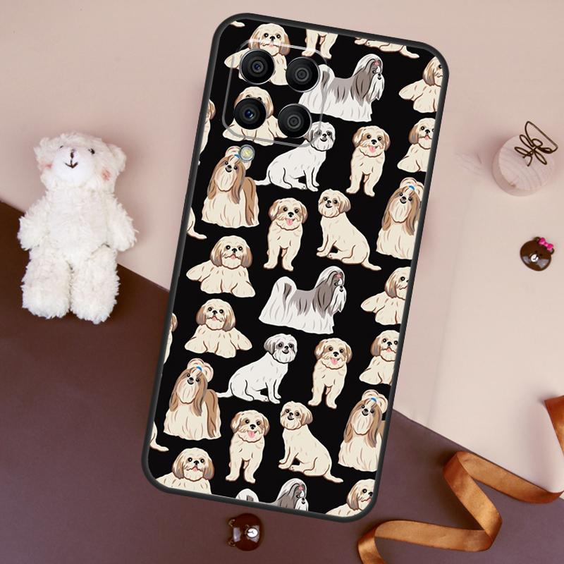 Cartoon Shih Tzu Dog Case For Samsung Galaxy M36 M55 M35 M15 M56 M16 M54 M14 M34 M31 M11 M13 M53 M12 M32 M52 M06