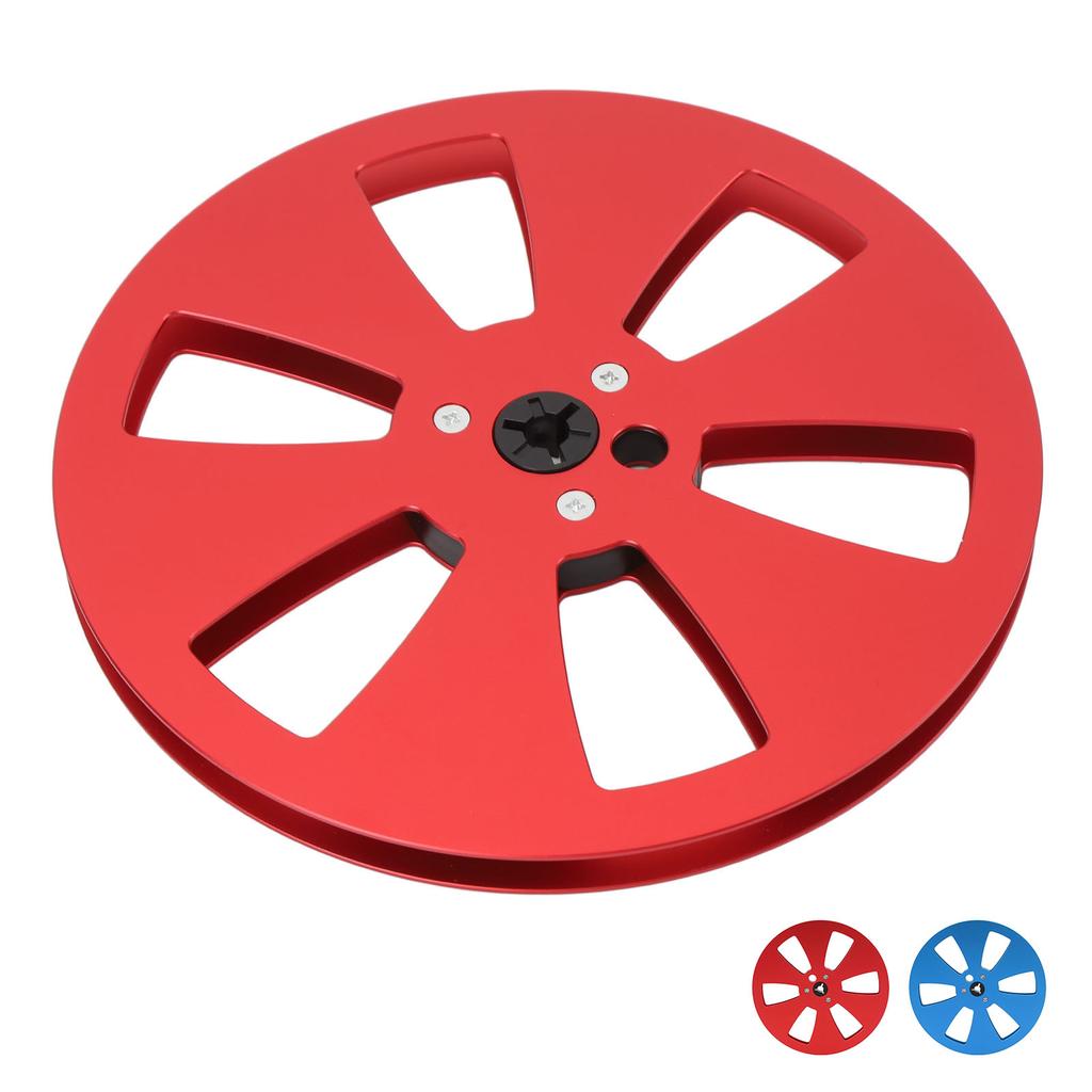 1/4 7 Inch Empty Tape Reel 3 Holes Aluminum Alloy Universal Fit Open Reel Sound Empty Takeup Reel fo