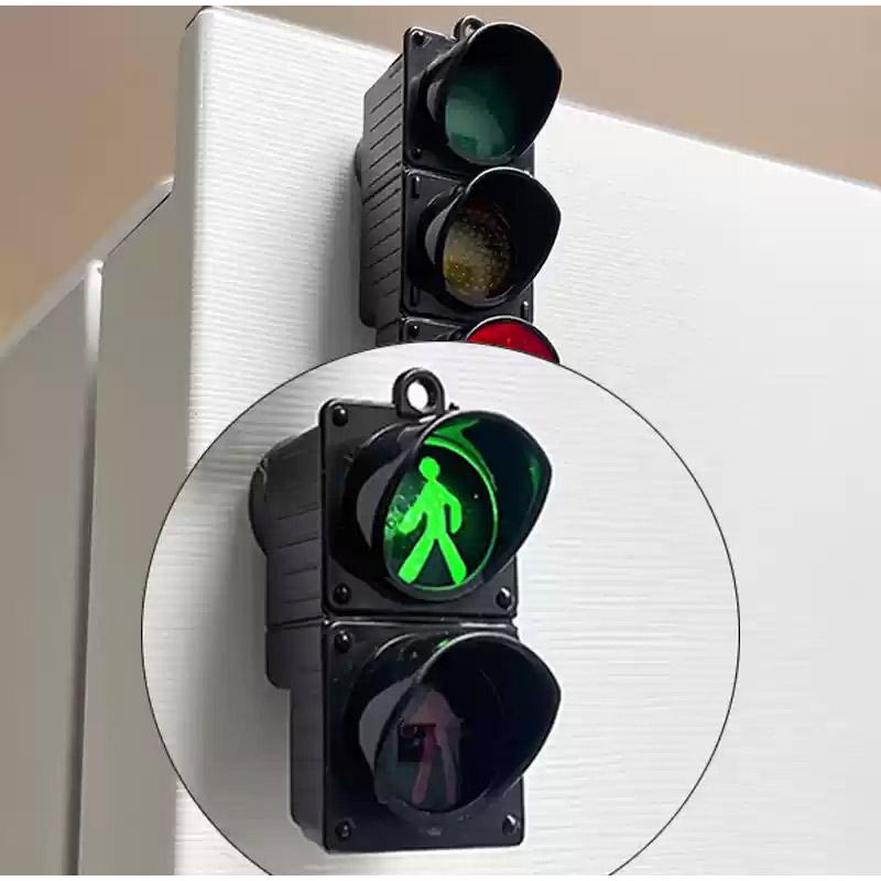 New 3D Traffic Light Magnetic Refrigerator Stickers Funny Traffic Toy Pedestrian Light Creative Magnetic Decoration Accessories