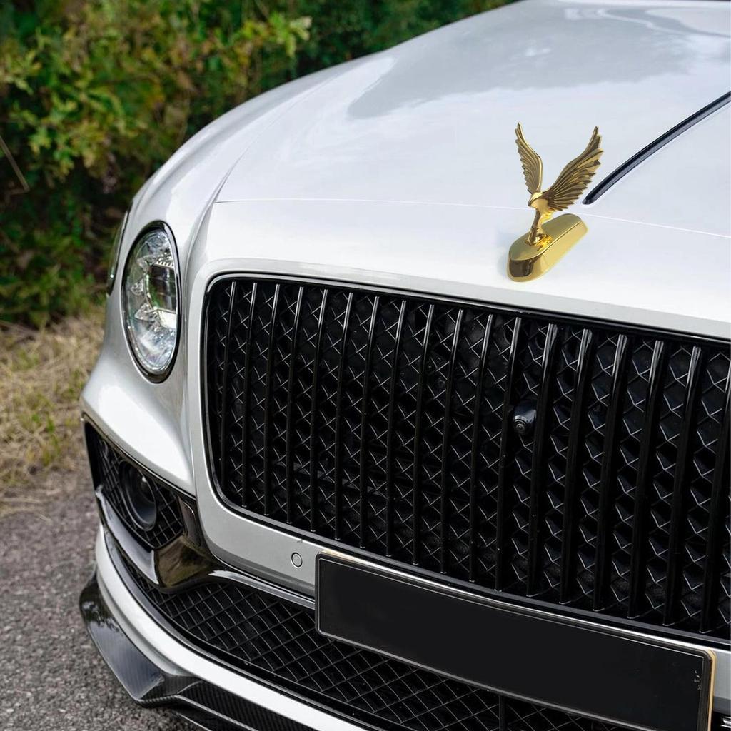 3d Car Sticker Sun Protection Metal Adhesive Car Front Bonnet Eagle Ornament For Sedan RV Commuting Travel Family Outings