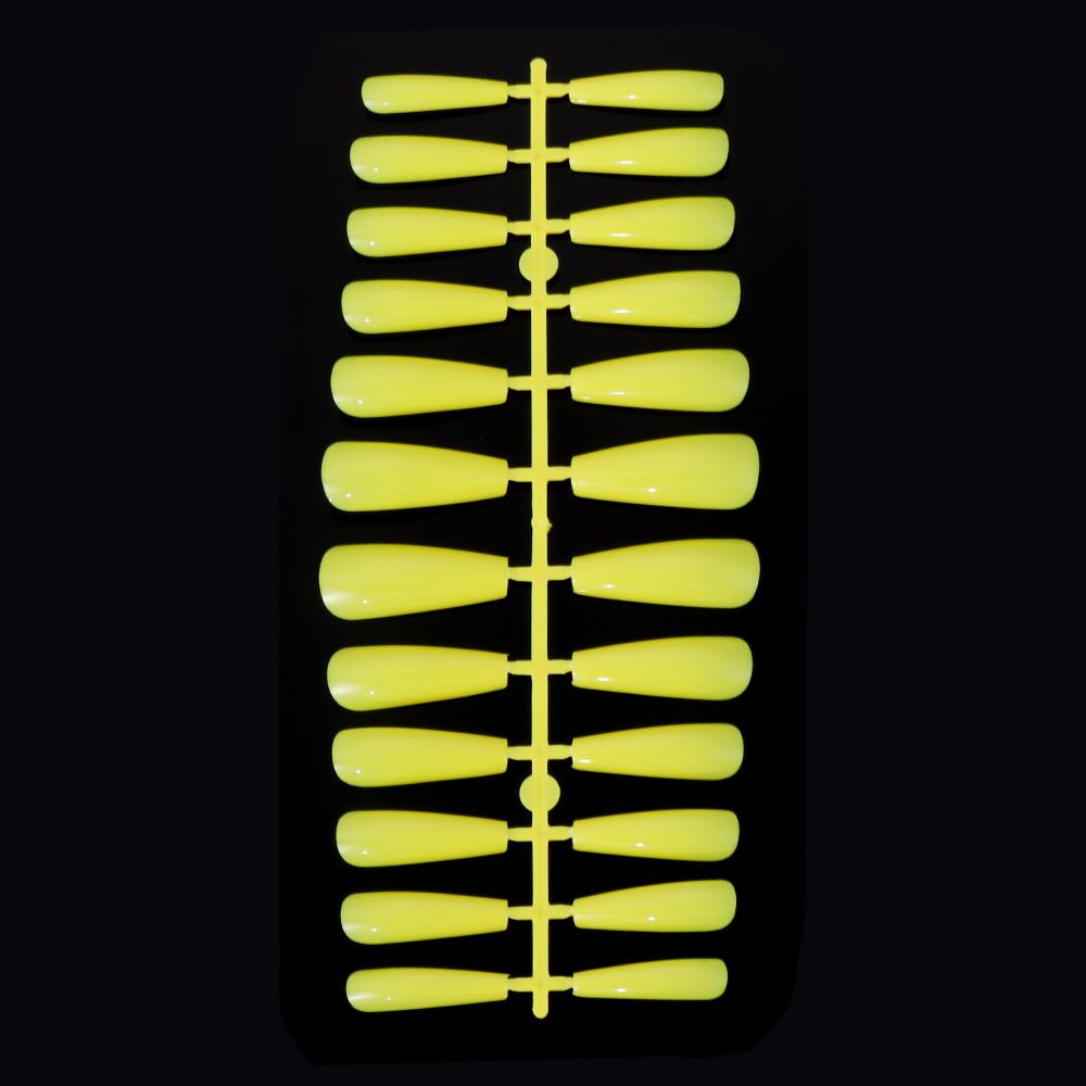 24Pcs/Set Matte Extension Full Cover Coffin Fake Nail Nail Tips False Nails Ballerina Nail