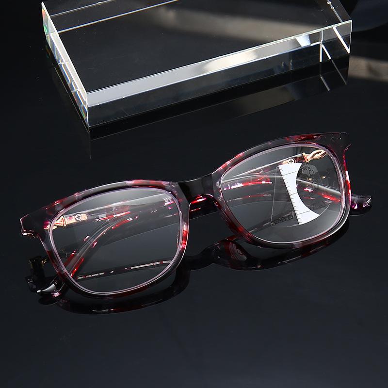 Retro Comfortable Anti-Blue Progressive Multi-Focus Reading Glasses, Men'S And Women'S Large-Frame Large-Channel Smart Glasses