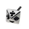 Playing Card Stud Sterling Silver Silver Accessory [Cenote] Earrings, 925, Cenote-e0446
