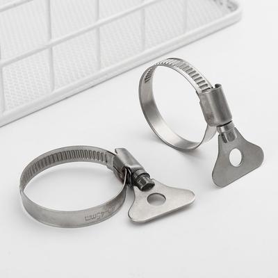 1Pc Stainless Steel Hose ClampsHandle Hose Clamp Circular Air Water Pipe Fuel Hose Clips of Water Pipe Fasteners T Bolt Clamps
