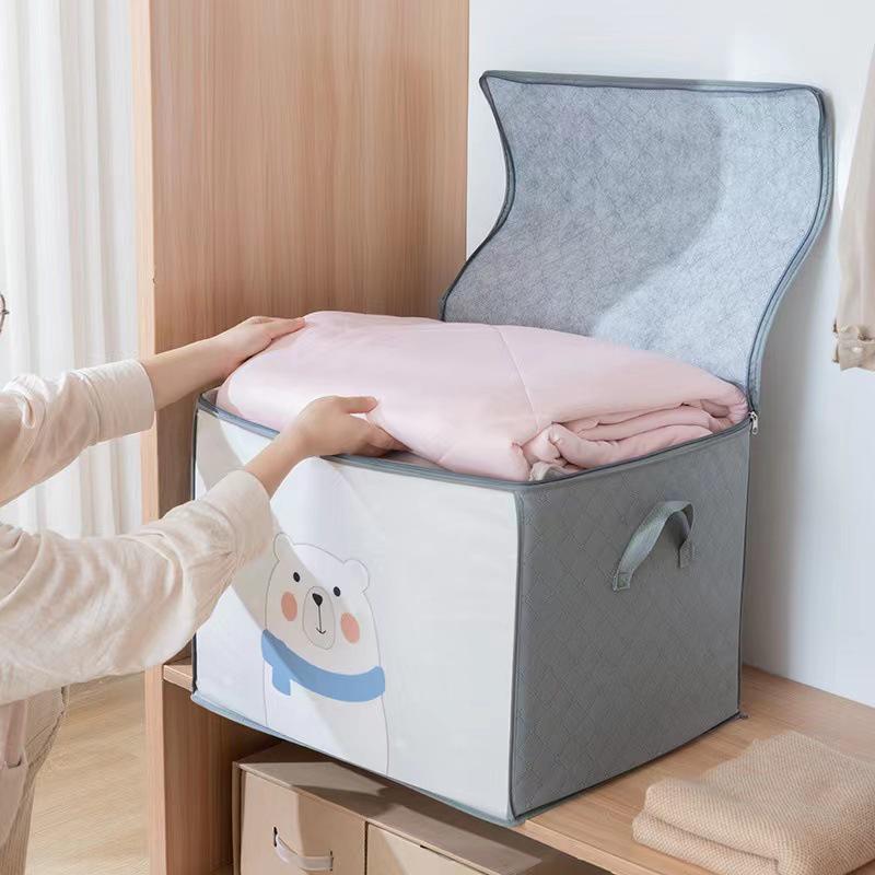 Large Capacity Non-Woven Quilt Storage & Organizer Bag for Clothes