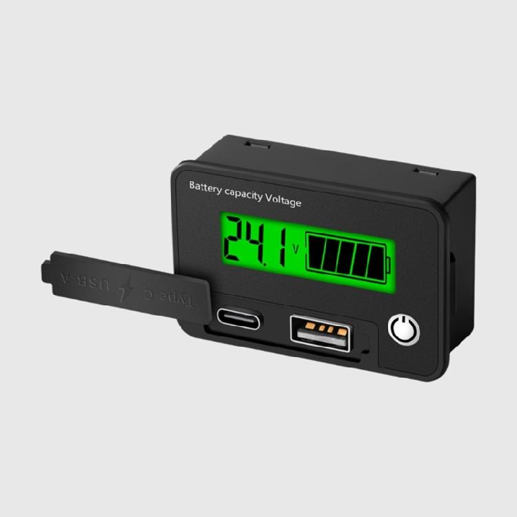 8-30V Battery Capacity Indicator LCD Car Motorcycle Voltmeter Electricity Meter Digital Battery Charge Levels Indicator
