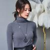 Niebieskie Kropelki Wody Okrąg Długi Łańcuszek Naszyjniki dla Kobiet Vintage Kryształowe Geometryczne Naszyjniki Biżuteria Collier Femme Prezent na Imprezę