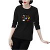 Fashion Women Casual Long Sleeve Printed  Blouse Ladies T-Shirt Tops