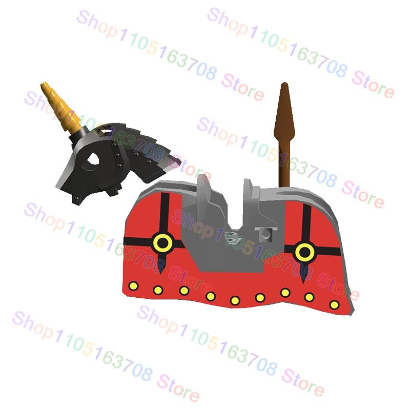 High-Quality Moc High-Quality Medeival High-Quality Knights High-Quality Figures High-Quality Horse High-Quality Saddle High-Quality Mount