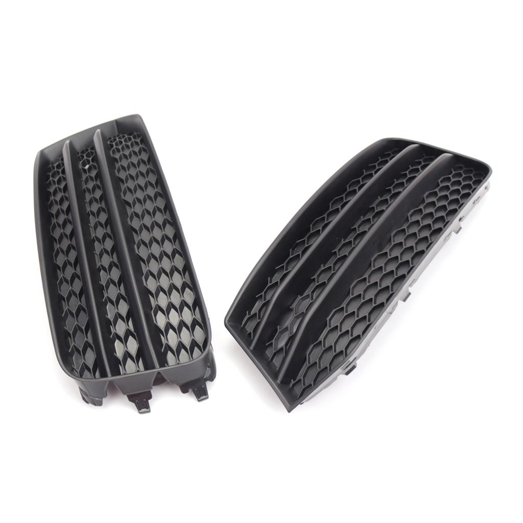 Black Left Right Front Hood Fog Light Lower Grill Grilles Cover For F30 F31 2011-2018 8XA807681B9B9