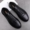 New High Quality White Fashion Men's Genuine Leather Sneakers Breathable Casual Flat Shoes Mens Luxury Shoes Designers Men Shoes