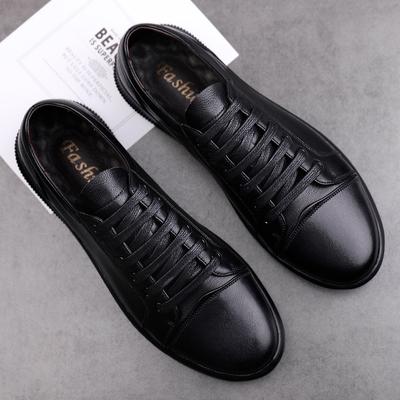 Fashion Genuine Leather Men Shoes Brand White High Quality Casual Shoes For Men Laces Up Summer Breathable Walk Shoes Fashion Sneaker