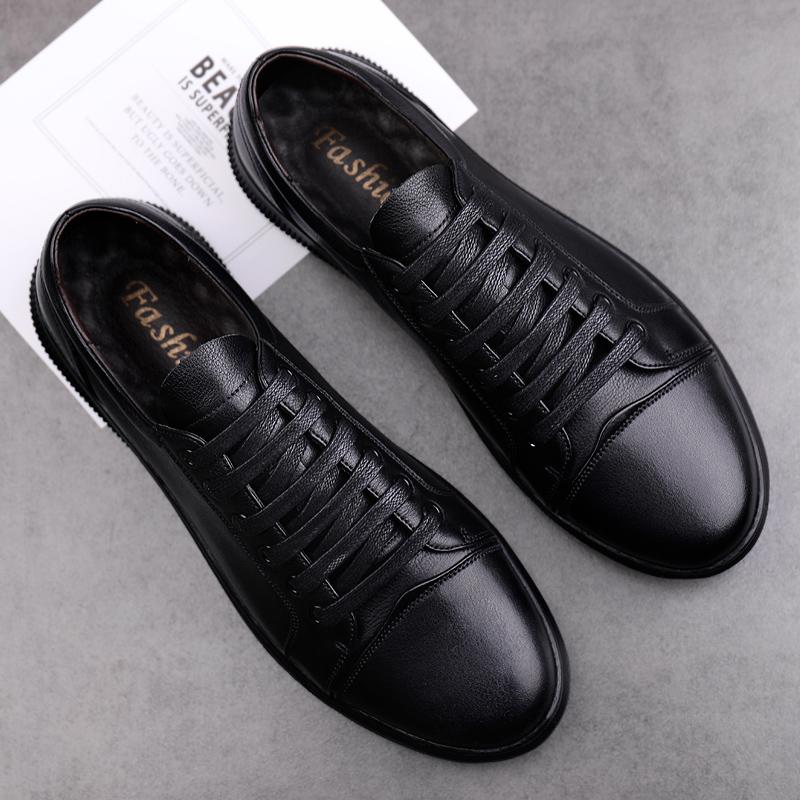 New High Quality White Fashion Men's Genuine Leather Sneakers Breathable Casual Flat Shoes Mens Luxury Shoes Designers Men Shoes