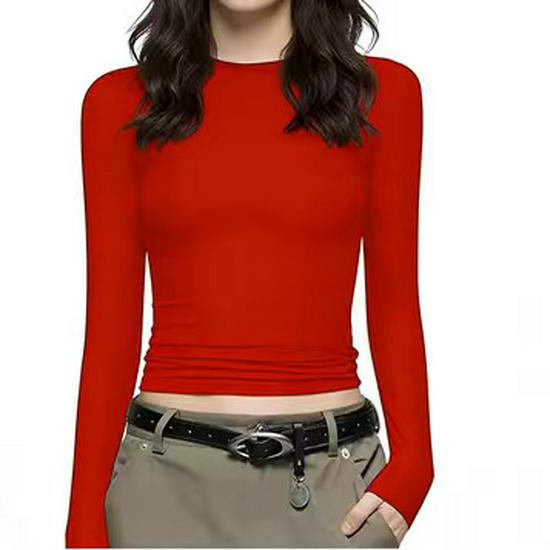 Spicy Girl Slim Fit Long-Sleeve Base Layer Top for Women – Sexy & Flattering