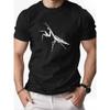 European Size Men'S Summer Casual T-Shirt with Praying Mantis Print | Crew Neck, Slight Stretch Fabric, Perfect for Beach, Weekend, Sports, Running