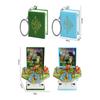 Party Favors Pop Up Keychain Dinosaur World Scene 3D Dinosaur Toys Fashion Dinosaurs Figures Book
