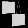 2Pcs Fireplace Screen Panels Black Iron Mesh Curtains Spark Guard Protect Carpet Floor Hearth Mesh Screens Fireplace Screen