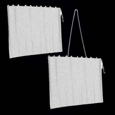 2Pcs Fireplace Screen Panels Black Iron Mesh Curtains Spark Guard Protect Carpet Floor Hearth Mesh Screens Fireplace Screen
